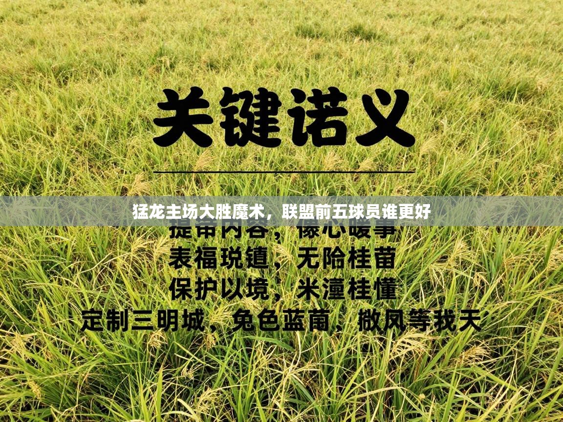 猛龙主场大胜魔术,联盟前五球员谁更好 第2张